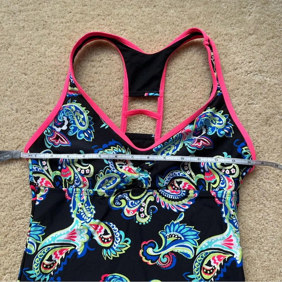 ✨RAJ Swim Women’s Black Paisley Tankini Swim Top - S - VGUC - Picture 6 of 6